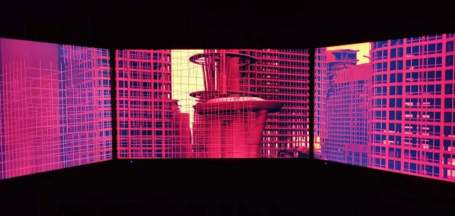 1573547407406029252.jpg 学员作品《地球信号》,影像、音频、黑胶成片机,300×300×300cm.jpg